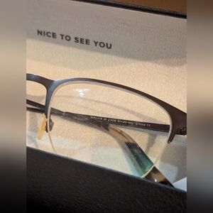 WARBY PARKER 'Wallis' Carbon Gray M 2306  Eyeglasses 51-20-14 mm w/ Case
